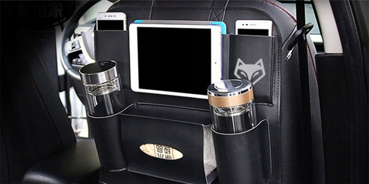 Organizer na fotel do samochodu, pokrowiec ochrona siedzenia Ekoskóra