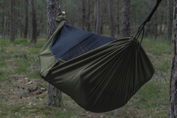 Hamak Lekki TigerWood Ważka V1 Khaki z Moskitierą