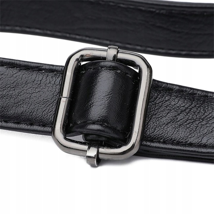 TORBA TOREBKA DAMSKA CZARNA NA RAMIĘ NA ZAMEK SKÓRA EKOLOGICZNA