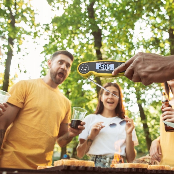 TERMOMETR KUCHENNY CYFROWY DO MIĘSA ŻYWNOŚCI NA GRILL SZPILKOWY LCD -50°C +