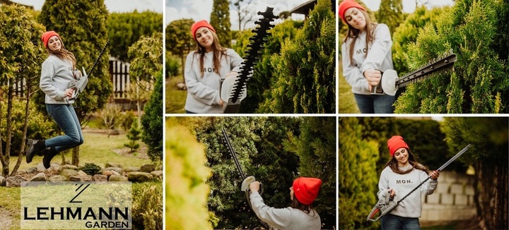 NOŻYCE ELEKTRYCZNE DO ŻYWOPŁOTU KRZEWÓW GAŁĘZI SEKATOR LEHMANN 1500W OSTRE