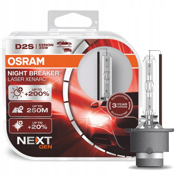 D2S OSRAM NIGHT BREAKER LASER XENARC +220% 2SZT