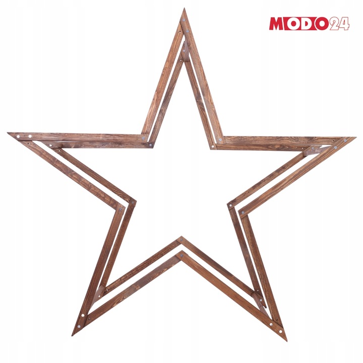 Gwiazda świąteczna 3D łatwe składanie ModoStar 189 cm drewniana IMPREGNAT