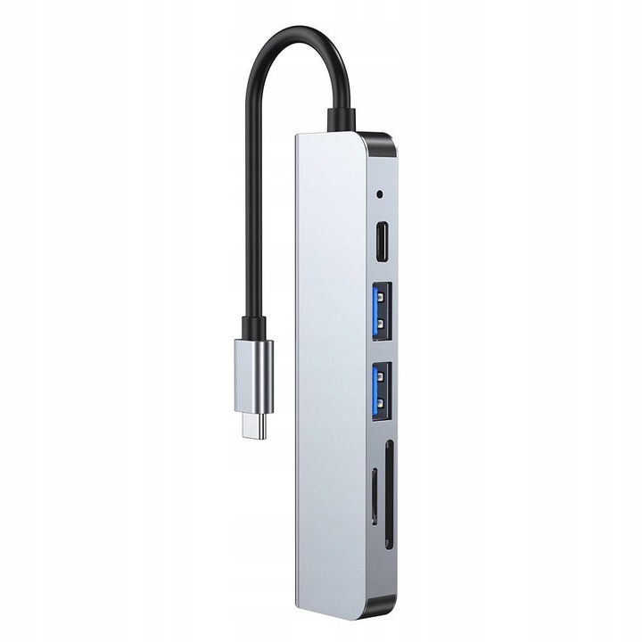 ROZDZIELACZ ADAPTER HUB HDMI TYPE-C USB-C SD MICRO-SD DO MACBOOK M1 M2 M3