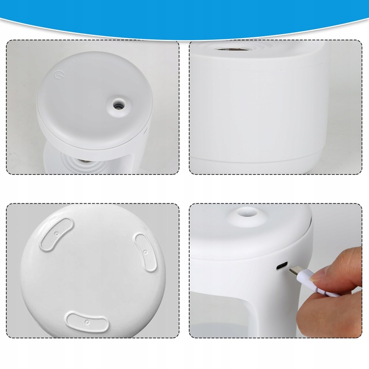 Nawilżacz ANTYGRAWITACYJNY kropla wody AROMATERAPIA dyfuzor mgła