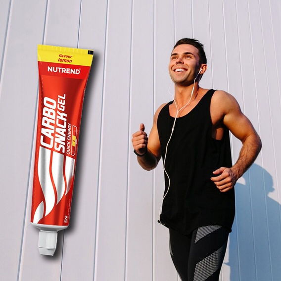 NUTREND CARBO SNACK ENERGY GEL TUBKA 12x50 g ŻEL ENERGETYCZNY WĘGLOWODANY