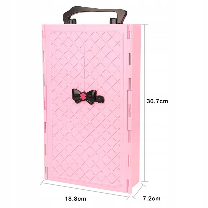 Szafa dla Lalek Garderoba dla Lalek Domek dla Lalek Akcesoria Lalka +GRATIS