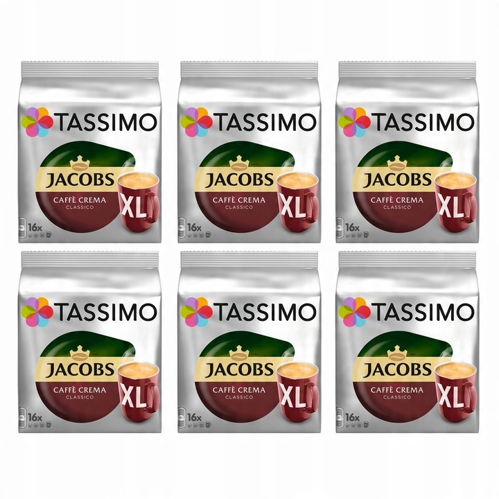 Kapsułki Tassimo Jacobs Caffe Crema 5+1 GRATIS! Prince Polo GRATIS