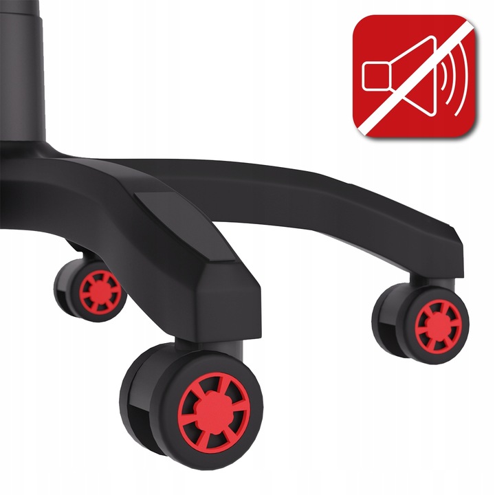 FOTEL GAMINGOWY CYBER CHAIRS X-LOGIC RED - BIUROWY