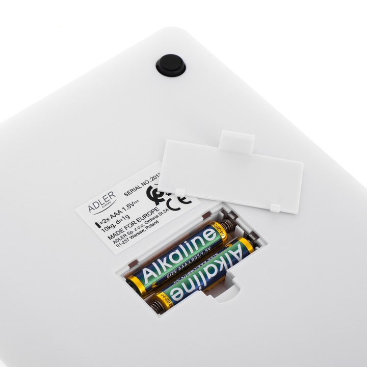 Waga kuchenna Adler AD 3173 biała do10 kg