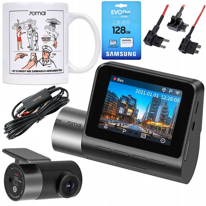 KAMERA 70MAI PRO PLUS+ RC06+ 128GB+ ADAPTER UP03