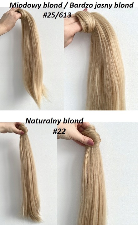 Doczepiany KUCYK kitka 60 cm jak Naturalne CAŁKOWICIE MATOWE ! Kolory