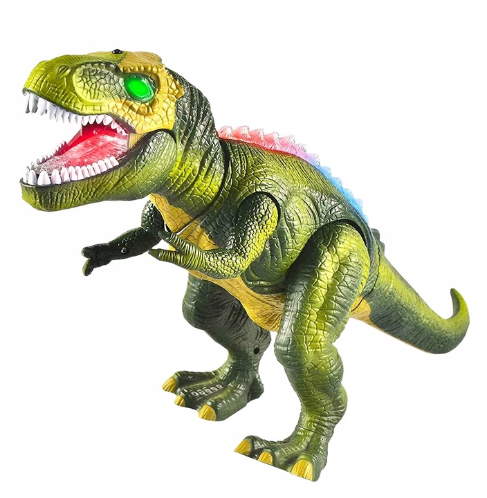 DINOZAUR T-REX INTERAKTYWNY ZDALNIE STEROWANY RC CHODZI RYCZY ŚWIECI PILOT