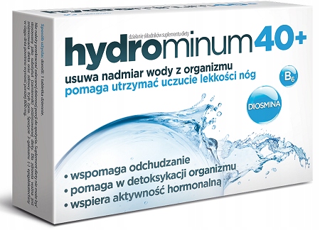 HYDROMINUM 40+ 30 tabletek WSPOMAGA ODCHUDZANIE