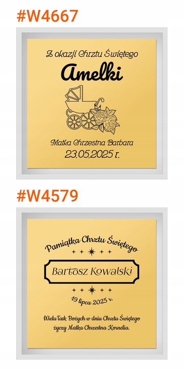 Złoty Medalik z Łańcuszkiem Matka Boska pr. 585 na Pamiątkę Chrztu Świętego