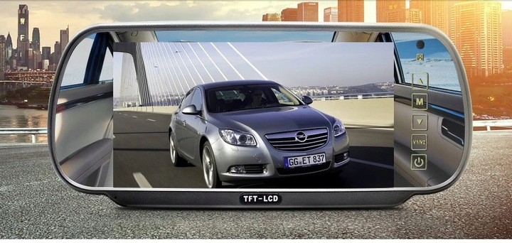 MONITOR EKRAN SAMOCHODOWY AHD LCD 7" CVBS AHD 1080P