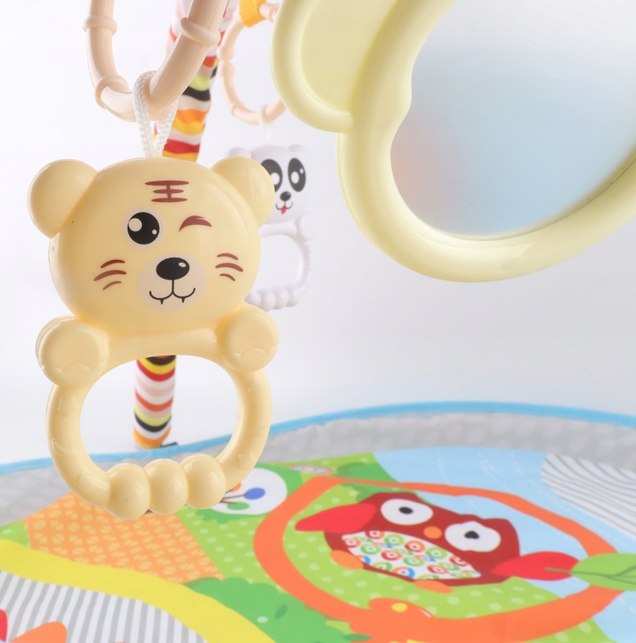 Mata Edukacyjna Miękka Interaktywna Grzechotki Lusterko