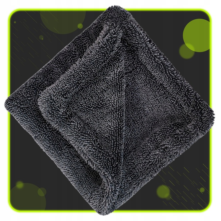 PUSZYSTY GRUBY RĘCZNIK Z MIKROFIBRY DO OSUSZANIA LAKIERU SAMOCHODU 1200GSM