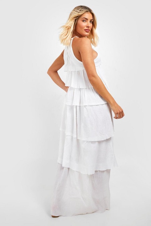 BOOHOO MAXI SUKIENKA FALBAN WIĄZANIE BOHO Z1T NG2__L