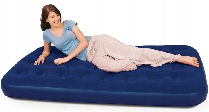 MATERAC DMUCHANY DO SPANIA WELURWY 188x99x22 cm BESTWAY z POMPKĄ