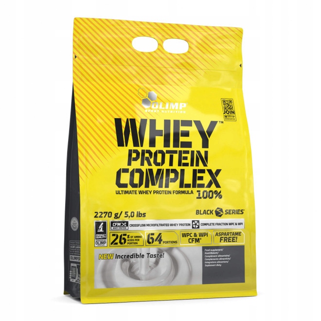 BIAŁKO WHEY wpc Olimp protein + complex 2270 g smak Ciastko - 75/100 BIAŁKA