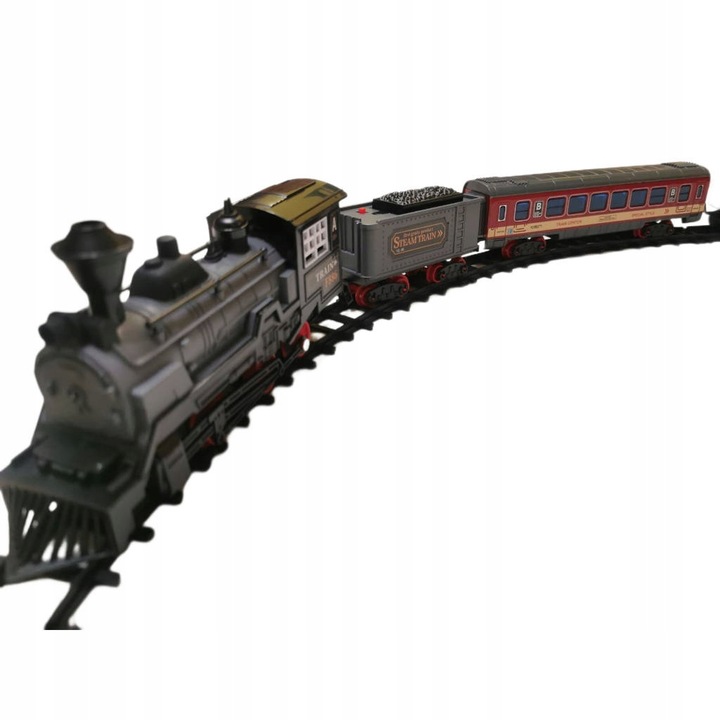 KOLEJKA ELEKTRYCZNA POCIĄG TORY STEROWANA PILOTEM 5 metrów 3 Wagony