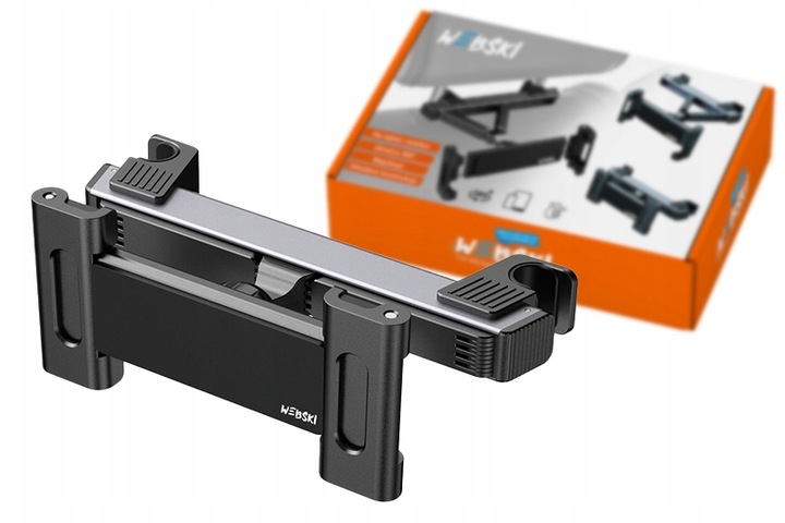 REGULOWANY UCHWYT SAMOCHODOWY HOLDER TRZYMAK NA TABLET TELEFON NA ZAGŁÓWEK