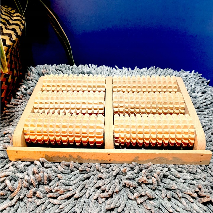 Drewniany Wałek do Masażu Stóp