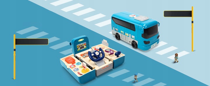 INTERAKTYWNY SAMOCHÓD WBIJAK EDUKACYJNY POJAZD DLA DZIECI Z DŹWIĘKIEM 6M+