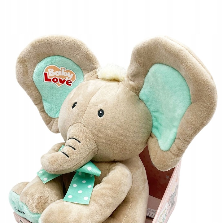 Interaktywny Miętowy Słonik A KUKU Rusza uszami Śpiewa i Mówi po polsku