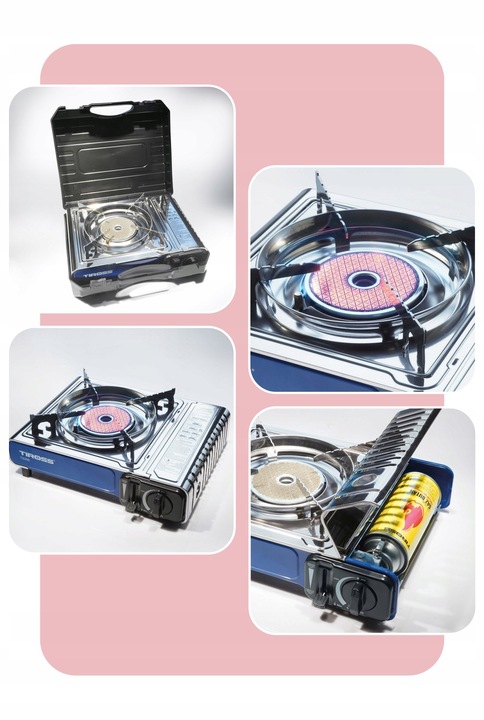 KUCHENKA TURYSTYCZNA TIROSS TS-266 SREBRNA 1650 W