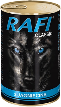 Mokra karma dla psa puszka Rafi Classic mix smaków 1240g - 18 sztuk