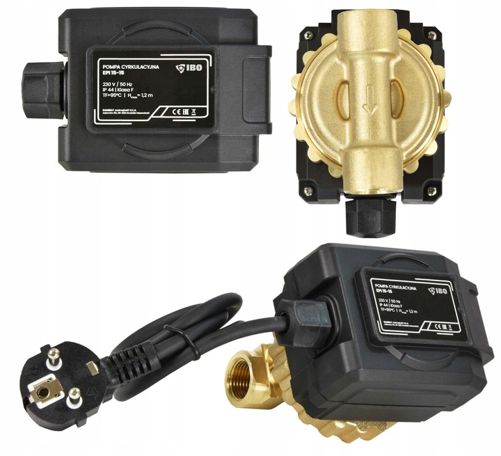 ENERGOOSZCZĘDNA POMPA CYRKULACYJNA DO CYRKULACJI WODY CWU IBO EPI DN15 1/2"