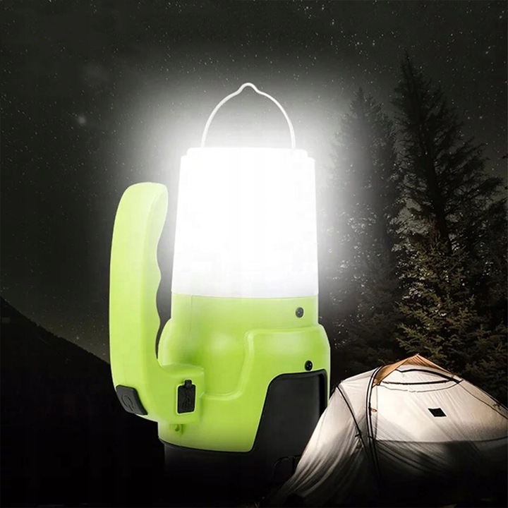 Latarka Szperacz LED 2w1 Akumulatorowa Mocna Lampa Kempingowa Turystyczna