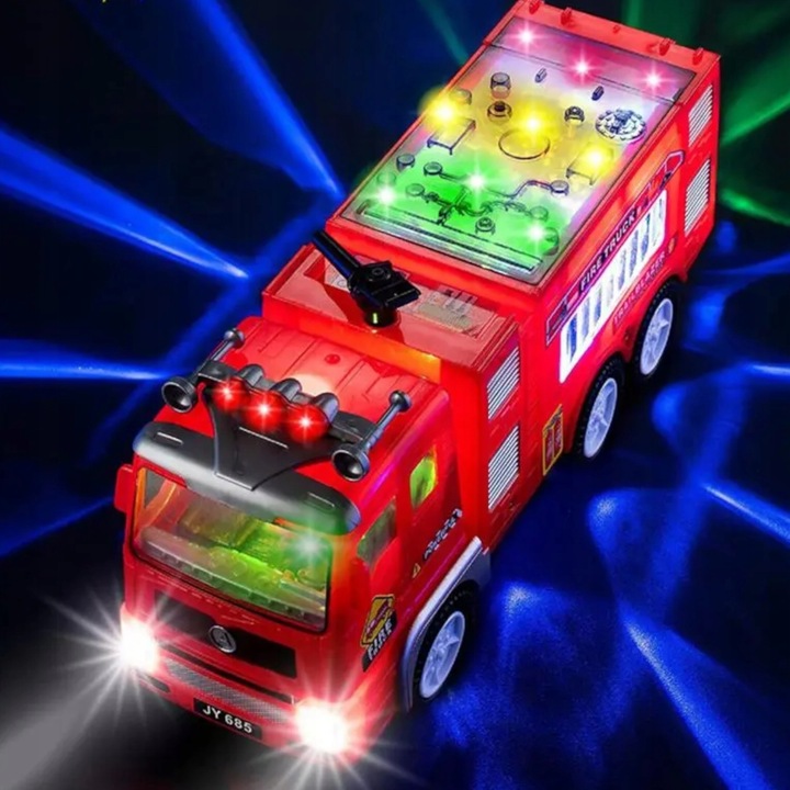 Straż pożarna wóz strażacki światło dźwięk automatyczna jazda