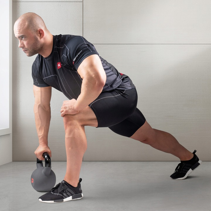 Kettlebell żeliwny 20kg kettle odważnik ciężarek wytrzymały do ćwiczeń