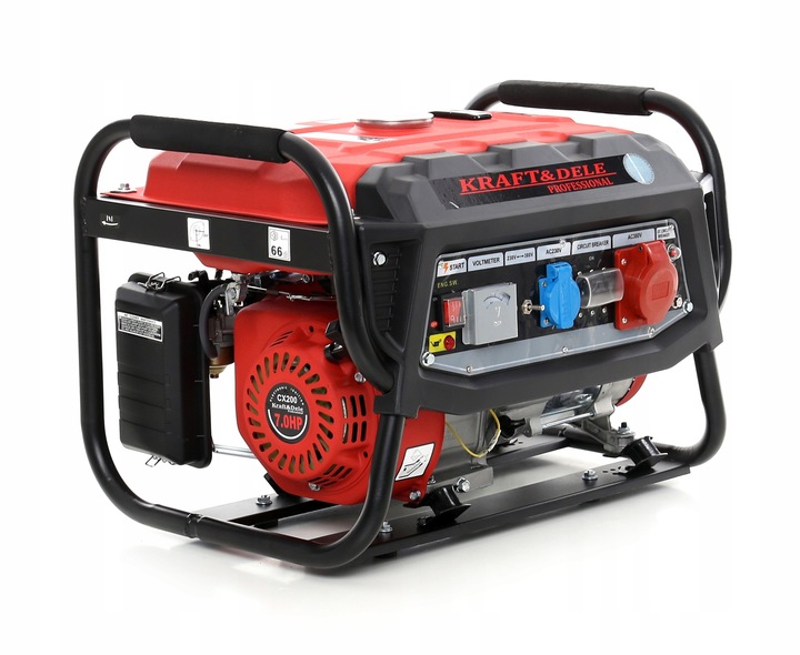 AGREGAT PRĄDOTWÓRCZY 3000W 7KM TRÓJFAZOWY GENERATOR PRĄDU PRZENOŚNY 3000W