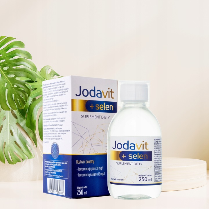 JOD + selen JODAVIT 250 ml Jodavita PŁYN na tarczycę jodek potasu tarczyca