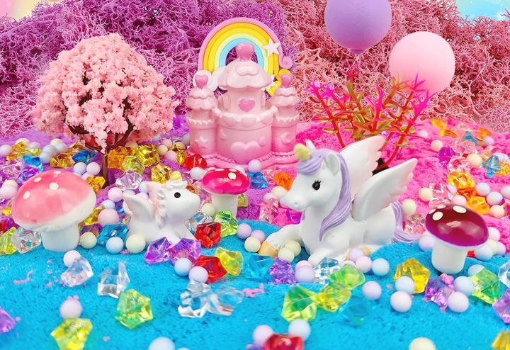 Zestaw Kreatywny Magiczne Terrarium Jednorożca DIY z Podświetleniem LED