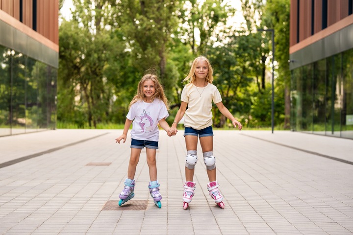 Rolki Łyżwy Wrotki 4w1 Regulowane RAVEN Isla 27-30 Kółka LED