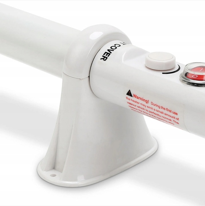 GRZEJNIK RUROWY Z TERMOSTATEM 55W, IP44, dł.50cm, łazienkowy, VF KRAKOW