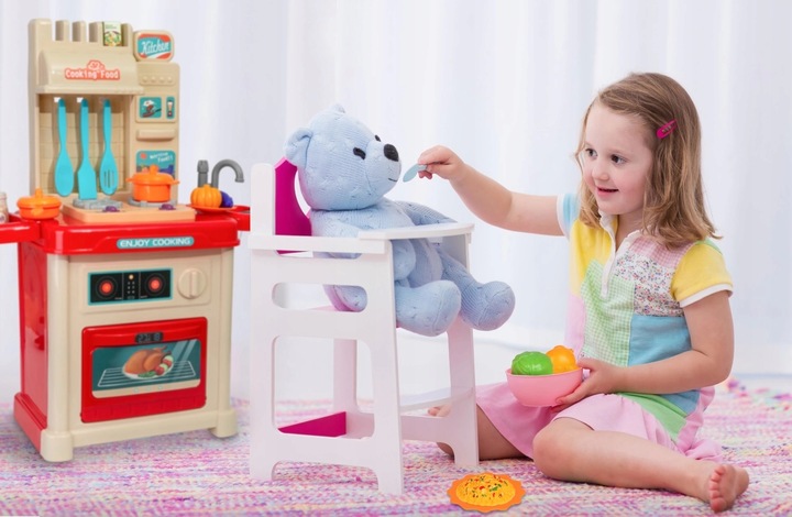 KUCHNIA DLA DZIECI ZESTAW KRAN GARNKI + AKCESORIA INTERAKTYWNA WODA PARA