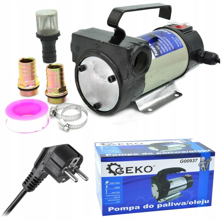 POMPA DO SPUSZCZANIA PALIWA ROPY OLEJU POMPKA 230V 50L