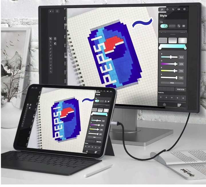 Przejściówka USB-C HDMI 4K 60Hz Thunderbolt 3 2m