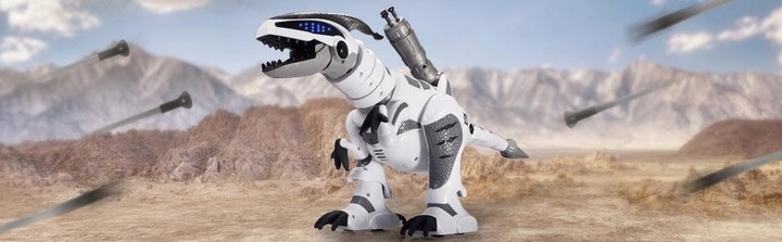 OGROMNY DINOZAUR STEROWANY T-REX ROBOT INTERAKTYWNY STRZELA TAŃCZY
