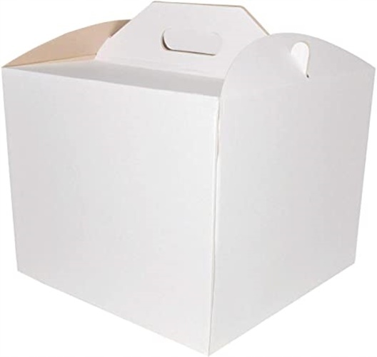 KARTON NA TORT OPAKOWANIE PUDEŁKO CIASTO URODZINY WESELE 28,5x28,5x15cm
