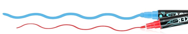 MARKERY AKRYLOWE PISAKI FLAMASTRY Z FARBĄ 36szt DWUSTRONNE WODOODPORNE