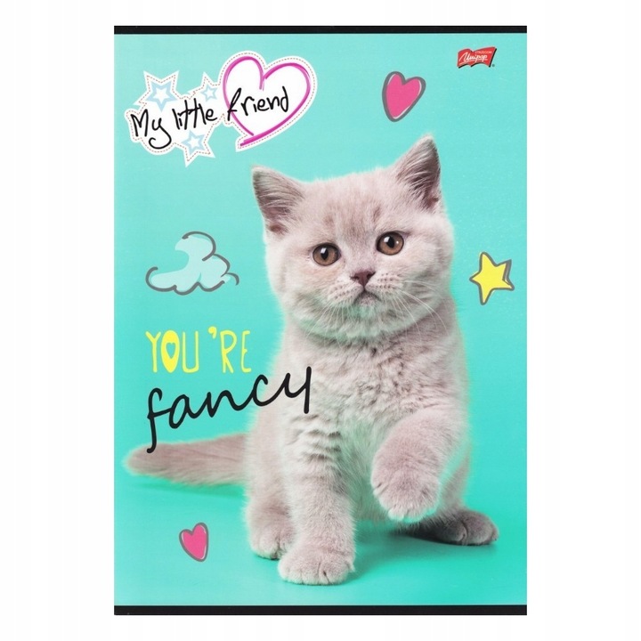 2 x MY LITTLE FRIEND ZESZYT A4/32 kratka z marginesem dla dziewczynki 8302