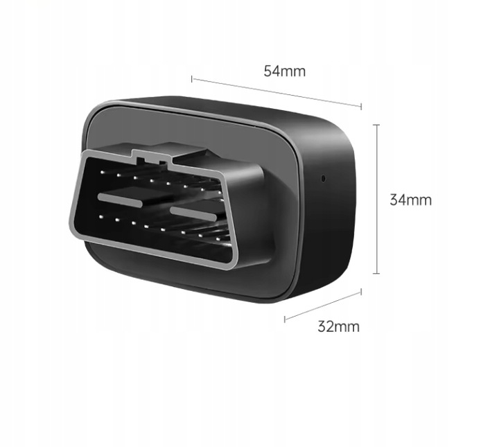 LOKALIZATOR GPS GSM 4G GNIAZDO OBD DO POJAZDÓW AUTA SAMOCHODU BEZ ABONAMENT