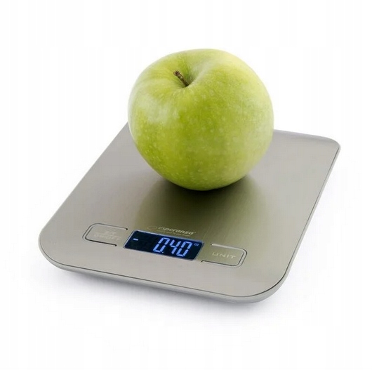 WAGA KUCHENNA ELEKTRONICZNA PŁASKA LCD SREBRNA ESPERANZA